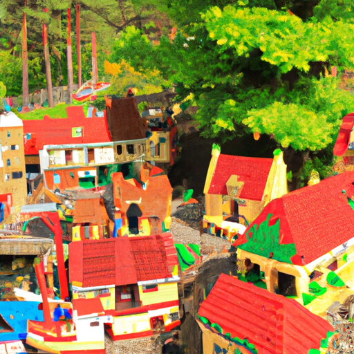 מתחם LEGOLAND® Woodland Village בפארק השעשועים לגולנד וינדזור (אנגליה)