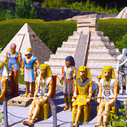 מתחם Kingdom of the Pharaohs בפארק השעשועים לגולנד וינדזור (אנגליה)